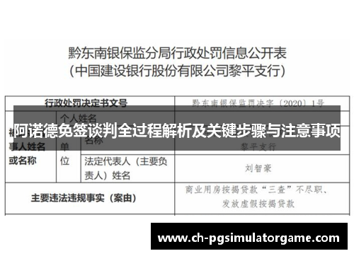 阿诺德免签谈判全过程解析及关键步骤与注意事项