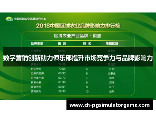 数字营销创新助力俱乐部提升市场竞争力与品牌影响力